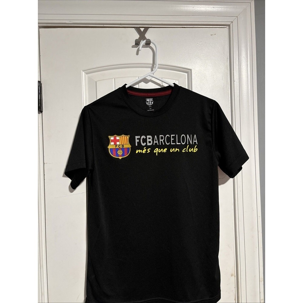 FC Barcelona Football Soccer Poly Small Mens T-Shirt